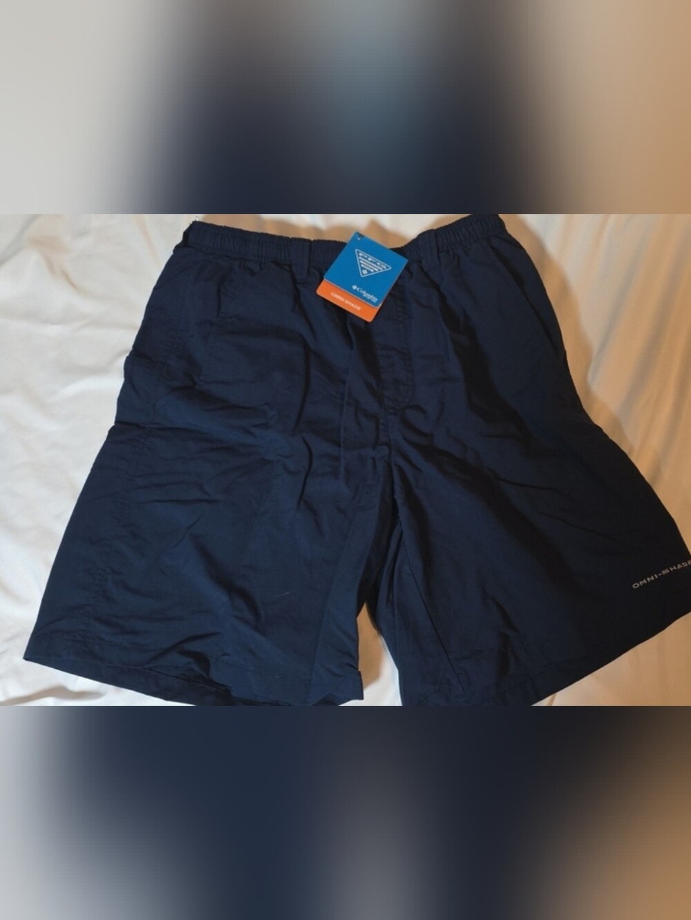 Columbia Men’s Omni-Shade Navy Athletic Shorts Small NWT